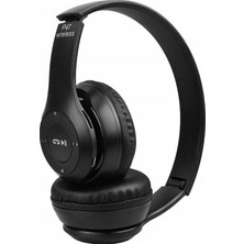 Bukrem Store Ally P47 Bluetooth 5.0 Kulak Üstü Kulaklık Siyah
