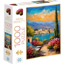 Mabelme Store Çiçekli Veranda Puzzle 1000