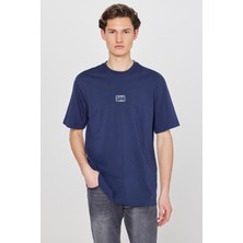 Lee %100 Pamuk Nefes Alan Kumaş Loose Fit Rahat Kesim Logo Detaylı Tişört