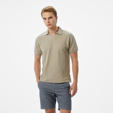 Nautica Erkek Bej Classic Fit Polo K55310T.1FS