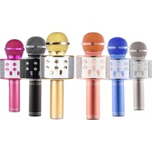 WS-858 Karaoke Bluethoot Mikrofon Pembe