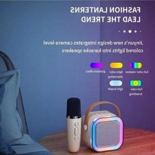 Besthome1 Kablosuz K12 Karaoke - 1-2 Mikrofon, 3D Surround Ses White 1 Mic