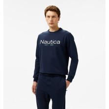 Nautica Erkek Lacivert Regular Fit Sweatshirt K55008T.4NV