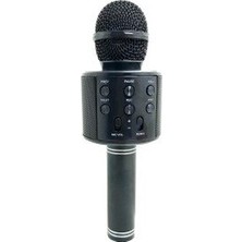Karaoke Bluetooth Mikrofon Hoparlör Aux USB Micro Sd Kart Girişli