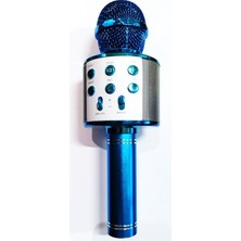 Süper Kalite Karaoke Mikrofon Mavi