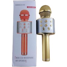 WS-858 Karaoke Mikrofon ve Hoparlör Altın