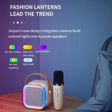 Tongxida Yeni K12 Karaoke Makinesi 1-2 Kablosuz Mikrofonlu, Modern Ses Etkileşimi Için Uygun White 1 Mic