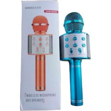 WS-858 Karaoke Mikrofon ve Hoparlör Mavi