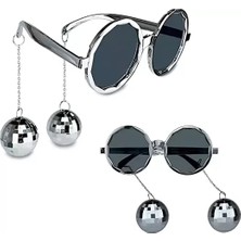 Vera Vtc Disko Toplu Küpeli Parti Gözlüğü Gümüş Renk 965874