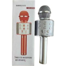WS-858 Karaoke Mikrofon ve Hoparlör Gri