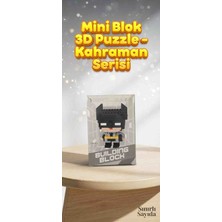Kobe Home Mini Blok 3D Puzzle –  Yapboz yapı Blok Benzer Kahraman Serisi | Kara Şövalye Yarasa Adam Blok