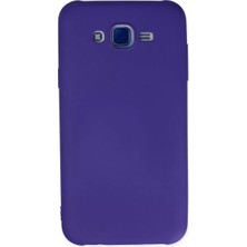Sh Ticaret Galaxy J7 Kılıf Nano Içi Kadife Silikon - Mor