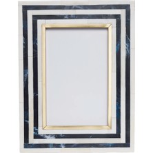 Yargıcı Reçine Detaylı Kemik Dikdörtgen Çerçeve(17x22 Cm)