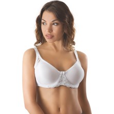 Beyaz Mı Emay 164 C Balenli Dantelli Sütyen