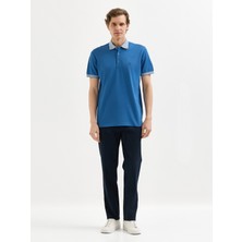 Karaca Mavi T-Shirt-Polo Yaka Tişört