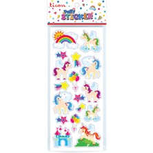 Ticon Puffy Sticker Unicorn Tps-009/7 348926 (20 Li Paket)