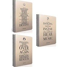 Gıpta Typo Bloknot A-5 Spiralli Sert Kapak 100 Yaprak Çizgili 3-2732000-2011