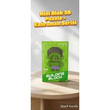 Kobe Home Mini Blok 3D Puzzle –  Bricks Benzer Kahraman Serisi | Yesil Adam Blok