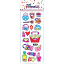 Ticon Puffy Sticker Makyaj Seti Tps-009/09 348928 (20 Li Paket)