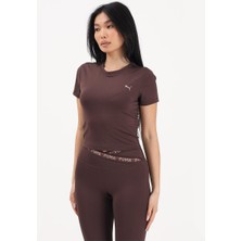 Puma Strong Cross Back Kadın Kahverengi Tişört