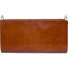 Yargıcı Metal Saplı Deri Dikdörtgen Sepet(41x27x22 Cm)