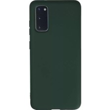 Sh Ticaret Galaxy S20 Kılıf Nano Içi Kadife Silikon - Koyu Yeşil