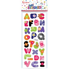  ticon puffy sticker harf tps-005/1 348888 (20 li paket)