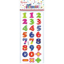 Ticon Puffy Sticker Rakam Tps-006/2 348894 (20 Li Paket)