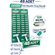 Cansa Derby Tek Bıçaklı Tıraş Bıçağı Avantajlı Paket Seçenekleri 48 Adet