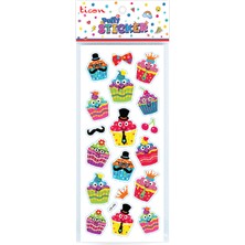 Ticon Puffy Sticker Pasta Tps-009/11 348930 (20 Li Paket)