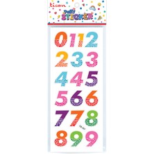 Ticon Puffy Sticker Rakam Tps-006/1 348893 (20 Li Paket)