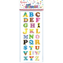 Ticon Puffy Sticker Harf Tps-005/2 348889 (20 Li Paket)
