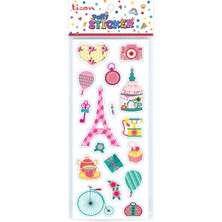  ticon puffy sticker paris tps-009/1 348920 (20 li paket)