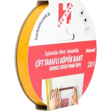  herbant çift taraflı köpük bant (asma bandı) askılı 18mm x 5 metre sp3511