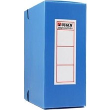Üçgen Proje - Arşiv Kutusu Plastik Battal 13X22X31Cm Mavi (50 Li Paket)