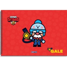 Gıpta Brawl Star Spiralli Resim Defteri 17X24Cm 15 Yaprak 5699 (12 Li Paket)