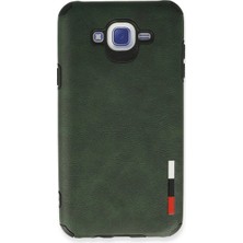 Eco Port Samsung Galaxy J7 Kılıf Loop Deri Silikon - Yeşil