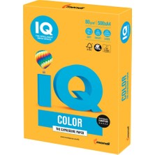 Mondi IQ Color Renkli Fotokopi Kağıdı A4 80 Gram Fosforlu Turuncu NE1350-NEOOR (500 Lü Paket)