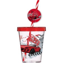 Herevin Süslü Pipetli Bardak 450 Cc - Desenli - Speed Racer 161841-005