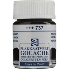 Talens 737 Guaj Boya 16 Ml Black Siyah (10 Lu Paket)