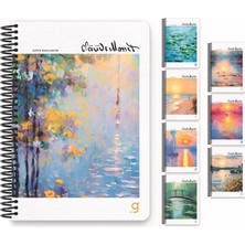  gıpta monet spiralli sert kapak not defteri 17x24 cm 100 yaprak çizgili 7005 (karışık renk 1 adet)