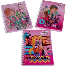 Gıpta Winx Club A6 (Mini Boy) Defter Karton Kapak Not Defteri Çizgili 3120 (36 Lı Paket)