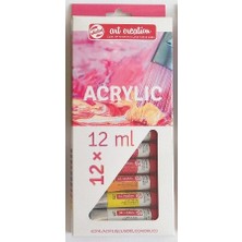 Talens Akrilik Boya 12 Renk 12 Ml Rt-9021712M