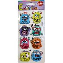  bu-bu emotions puffy sticker monsters 9x21 swp-1701
