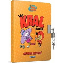 Gıpta Hatıra Defteri Kral Şakir Kilitli İp Dikişli Sert Kapak 14x20Cm 96 Yaprak 6019 (Karışık Renk 1 Adet)