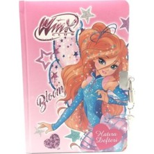 Gıpta Kilitli Hatıra Defteri Winx İp Dikişli Sert Kapak 14X20Cm 96 Yaprak 3431 (Karışık Renk 1 Adet)