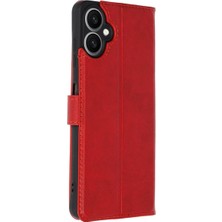 Senka Galaxy A06 Kılıf Trend S Plus Kapaklı Kılıf - Kırmızı