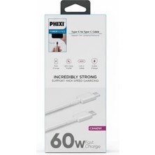 Megola Store Type-C To Type-C Şarj Kablosu 60W Hızlı Şarj Destekli Usb-C Kablo