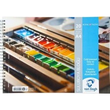  üçka a5 van gogh suluboya bloğu spiralli 300 gr. 20 yaprak t300a54020