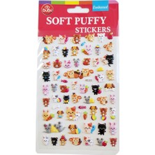  bu-bu soft puffy sticker cats 10,9x20,5 swp-1012a
